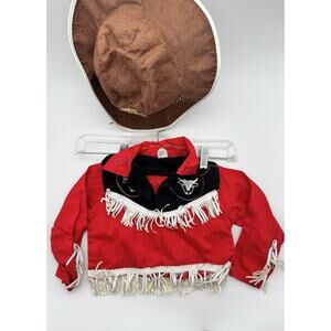 Vtg 50s Walls of Texas Cowboy Sheriff Marshal 3T Western Costume W Hat **READ